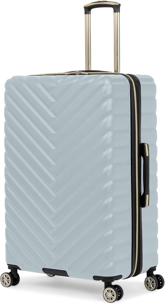 Kenneth Cole REACTION Women's Madison Square Hardside Chevron Expandable Luggage, Slate, 28-Inch Checked