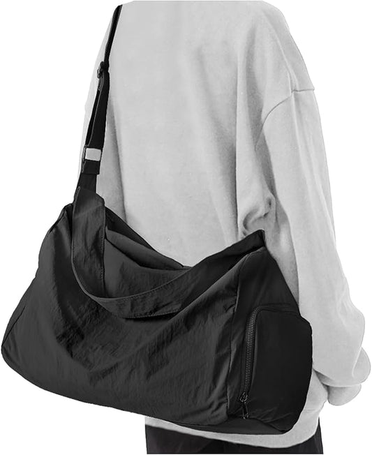 Small Gym Bag with Shoe Compartment, Workout Sport Duffle Bag for Women Travel, Waterproof Shoulder Overnight Bags Lightweight Carry on Tote Bags for Swim, Yoga, Dance