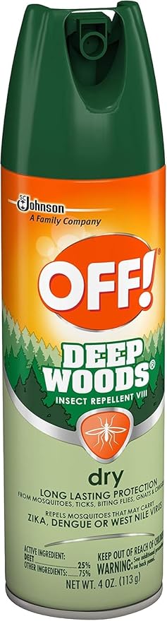 OFF! Deep Woods Insect Spray VIII Dry 4 Ounce (Pack of 3)