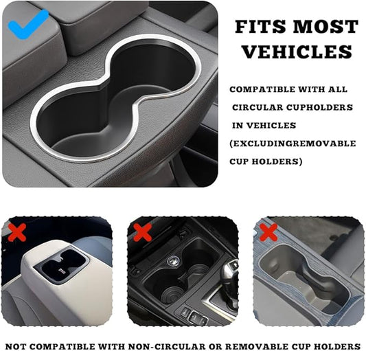 Partsable Foldable 360 Rotating Leather Car Desk Tray for Laptop, Compatible with Tesla Model Y/3/S, Ford F150, Silver White