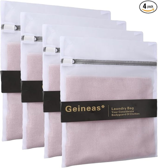 Laundry Bags Mesh Wash Bags Set Of 4 (16 x 20 Inches) Mesh Laundry Bags For Delicates Lingerie Bags For Socks Bra Underwear Baby Clothes