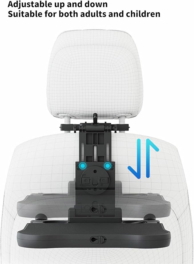 Ywmsfl Foldable Car Tray Desk With Portable Vehicle For Meals Laptops & Drinks During Travel Vehicle Mounted Folding Workstations