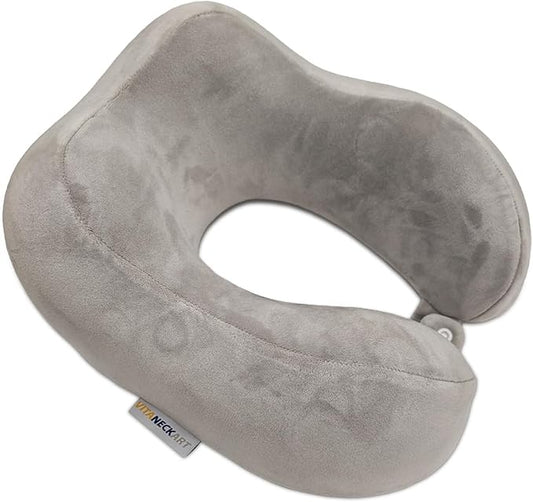 Hump Ultra-Soft Travel Pillow, High-end Memory Foam Neck Pillow, Double Support for Neck, Head and Chin, 360° Ergonomic Design Full Neck wrap Pillow, Suitable for Office, Airplane and car