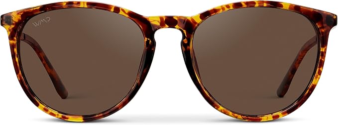 WearMe Pro Round Polarized Sunglasses for Women - UV400 Protection, Lightweight Frame, Vintage Retro Style