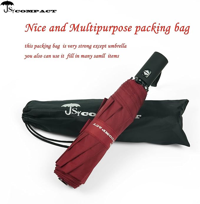 SY COMPACT Umbrella Automatic Travel Waterproof Light Folding Umbrellas Easy Carry for Women and Men