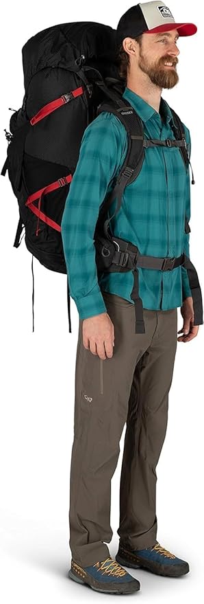 Osprey Aether Plus 100L Men's Backpacking Backpack, Axo Green, L/XL