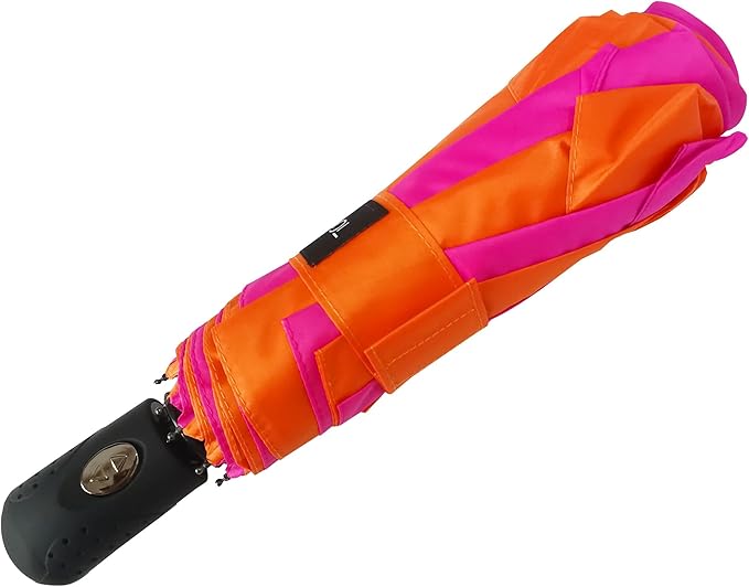 WOLNOS Umbrella Windproof Travel for Rain - Easy Auto Open Close, Durable & Compact Umbrellas, Waterproof Canopy - Backpack, Purse, Portable Umbrella for Travel