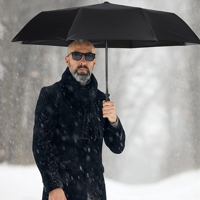 Kajaia 4 Pack Umbrellas Compact Windproof, Automatic Open and Close Folding Rain Umbrella Collapsible for Men Women Travel