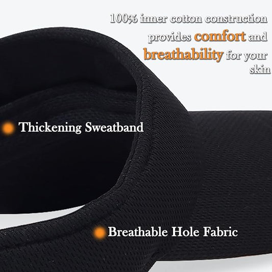 Sun Visor Hat Adjustable Velcro Outdoor Sports Cap for Men Women Adults