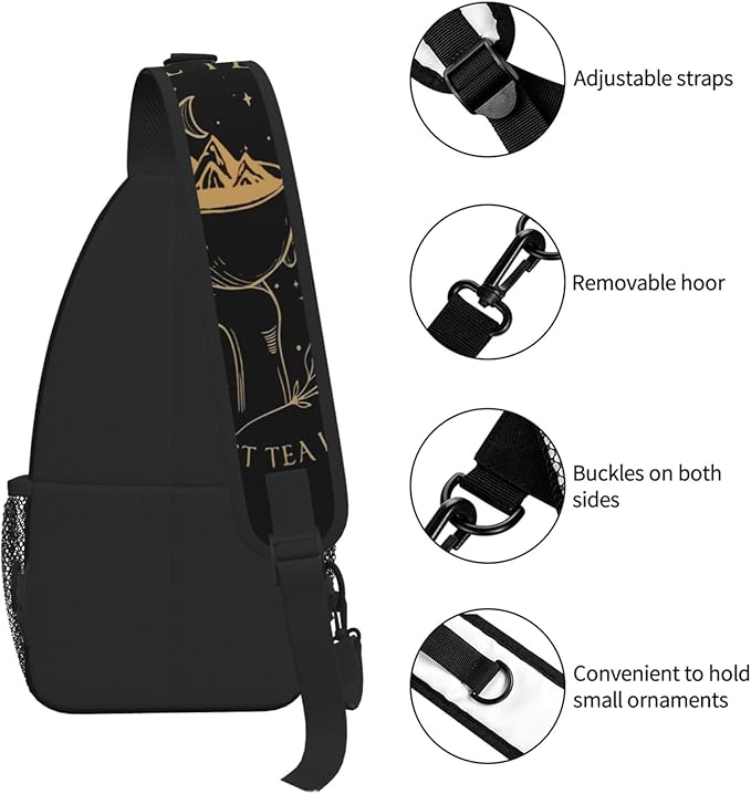Velaris The City Of Starlight - The Night Court Fantasy Aesthetic Crossbody Bag Trendy Sling Bag Bakpack Casual Chest Bags Daypack For Hiking Walking Travel Running(5)