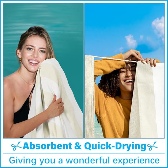 Oversized Turkish Beach Towel Blanket XXL Cotton Sandproof Towels Boho Woven Extra Large Big Sand Free Giant Throw Blankets Huge Quilt XL Picnic Camping Necessities Cloud for Adult Gifts