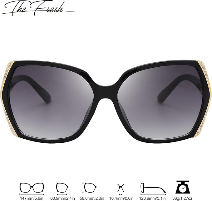 The Fresh Classic Crystal Elegant Women Beauty Design Sunglasses Gift Box