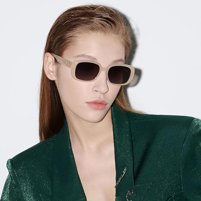 BOLON Men Women Retro 90’s Vintage Y2K Trendy Rectangle Polarized Sunglasses, Exclusive Eyewear Brand of EssilorLuxottica