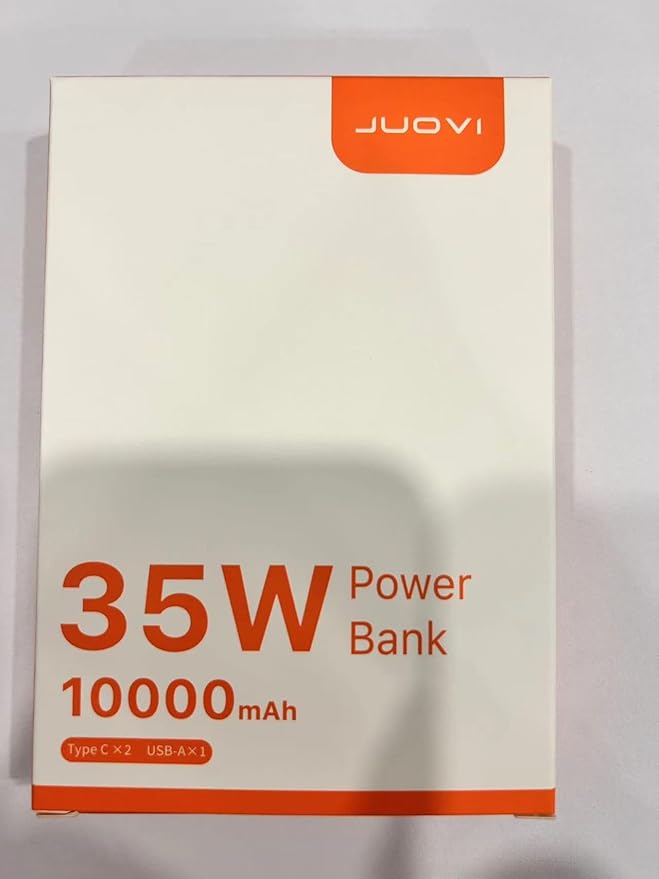 Power Bank Fast Charging 10000mAh 35W Portable Charger Small Battery Pack with PD 3.0 & QC 4.0 Type-C USB-A Input Output Lightweight Phone Charger Compatible for iPhone Samsung iPad