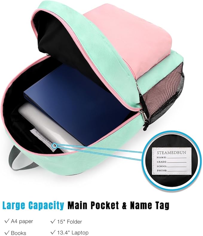 STEAMEDBUN Kids Backpack for Girls,Kindergarten Backpack for Toddler Girls Age 3-6