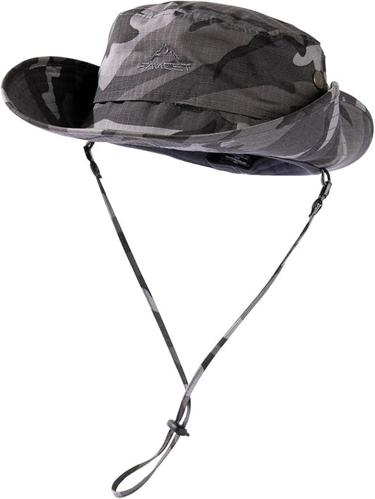 Oversize XL XXL Large Wide Brim Waterproof UPF 50+ Bucket Sun Summer Travel Fishing Hiking Fisherman Hat Detachable Chin