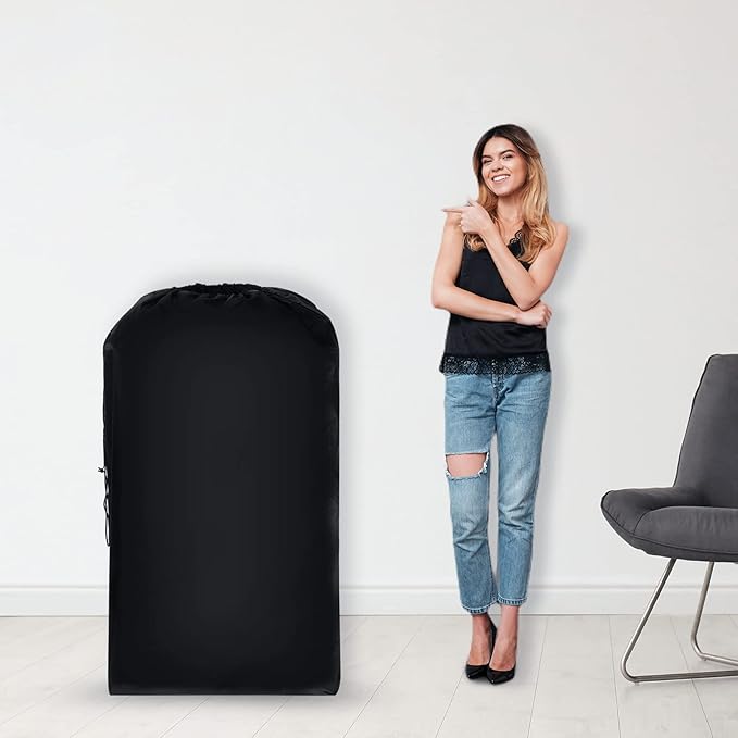 Nuanchu 1 Pcs 40 x 60 Extra Large Laundry Bag Giant Storage Laundry Reusable Multipurpose Bag for Damp Proof Luggage Suitcase Clothes Comforters Furniture Blankets Cover