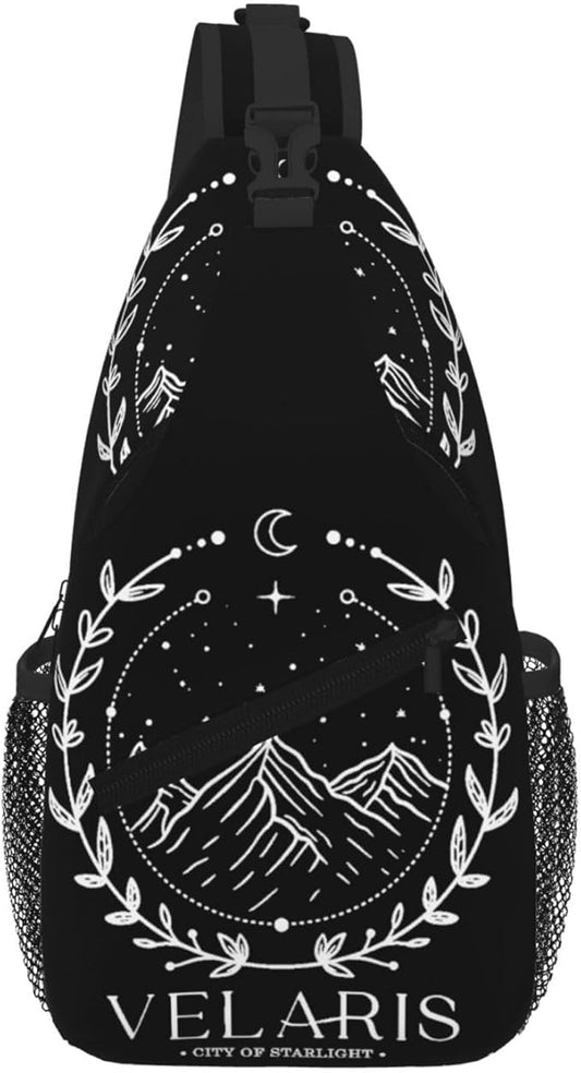 Velaris City Of Starlight Crossbody Bag Trendy Sling Bag Bakpack Casual Chest Bags Daypack For Hiking Walking Travel Running(5)