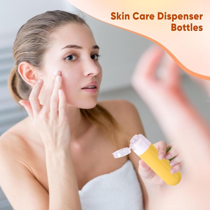 Landisun Travel Size Toiletries Essentials Bottles 18Pack Containers Travel-Bottles Essentials Leak Proof Colored