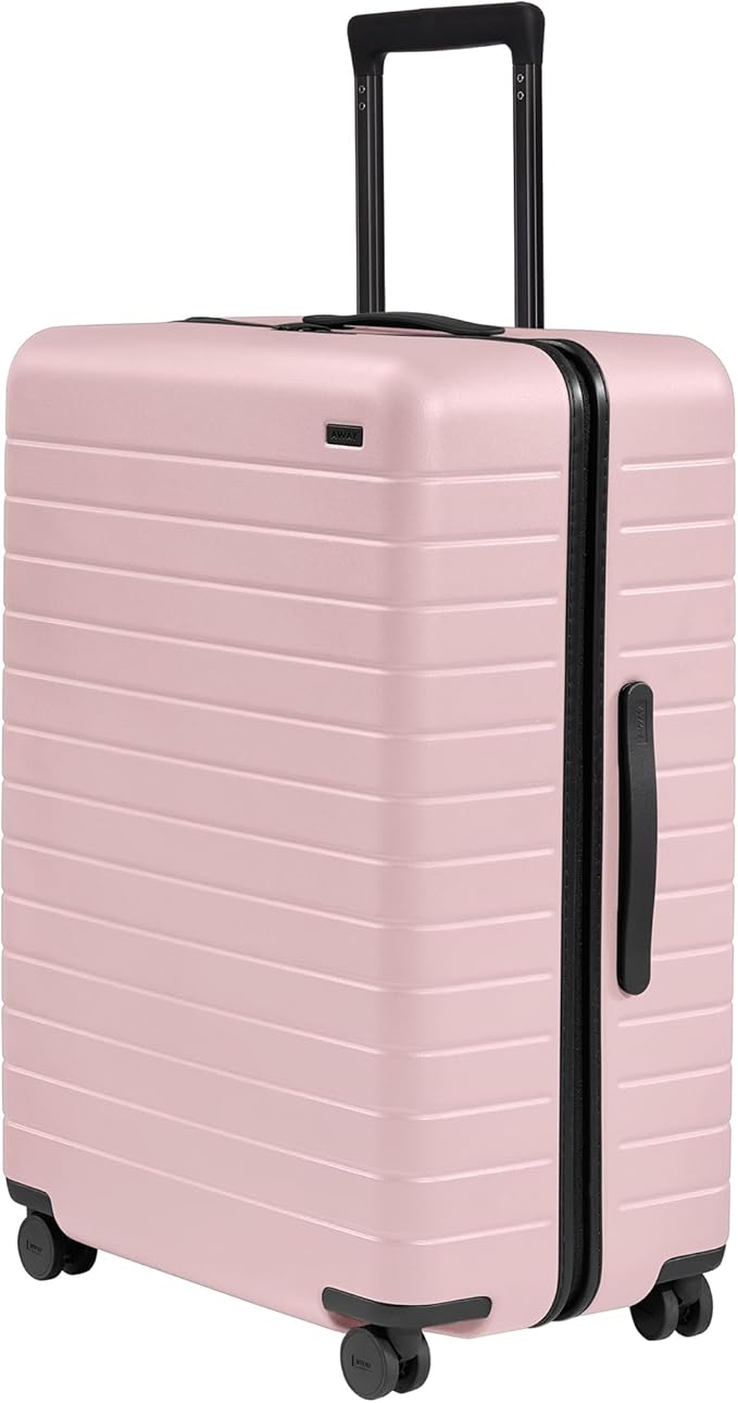 Away Large Checked Luggage, 29 Inch Hardside Suitcase with Spinner Wheels, Lightweight & Durable, TSA Lock, Blush Pink