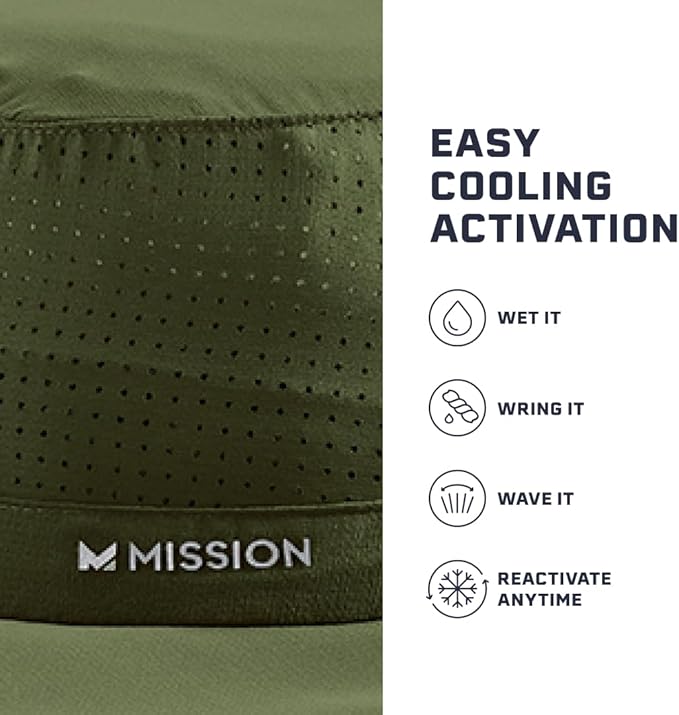 MISSION Cooling UPF Boonie Hat - Unisex Sun Hat for Hiking, Beach & Fishing - Sweat & Water Activated Technology