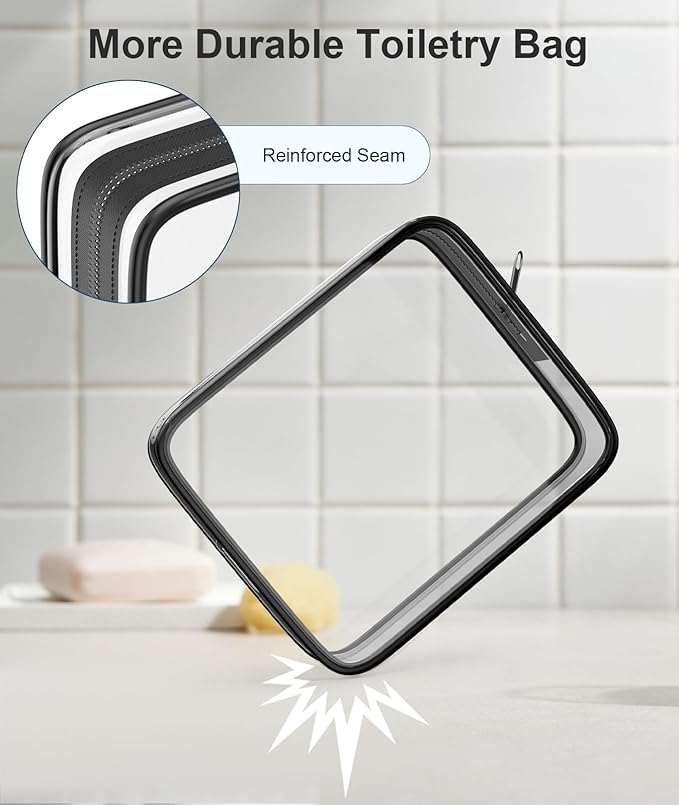 Quatish Travel Bottles for Toiletries 6 Pack, Original Patented Leakproof 3 oz Tsa Approved Travel Size Containers, BPA Free Silicone Shampoo and Conditioner Bottles, Camping Essentials, Black