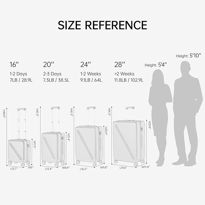 MILADA 28 Inch Luggage, Checked Luggage Large Suitcase With Wheels, Checked Bag Hard Shell Suitcases TSA Approved, Suitcase Large Long Trip Travel Luggage For Women Men, Grey