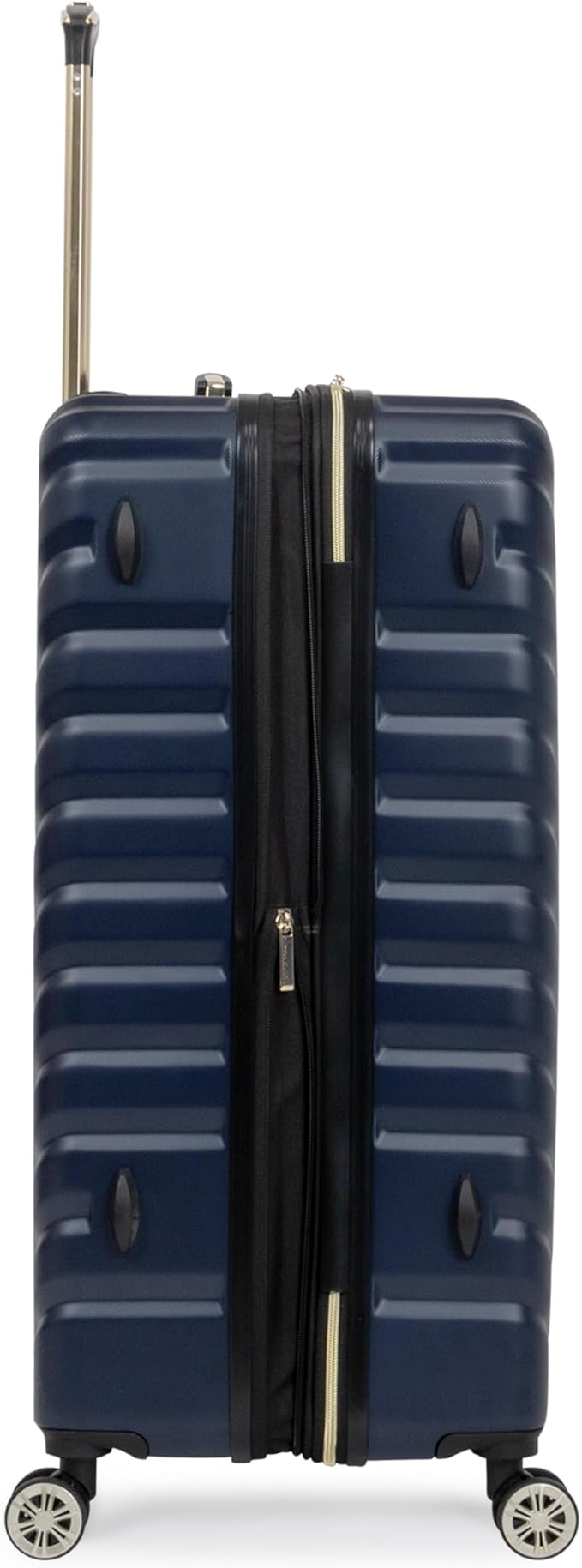 Kenneth Cole REACTION Madison Square Lightweight Hardside Chevron Expandable Spinner Luggage, Navy, 2-Piece Set (20" & 28")