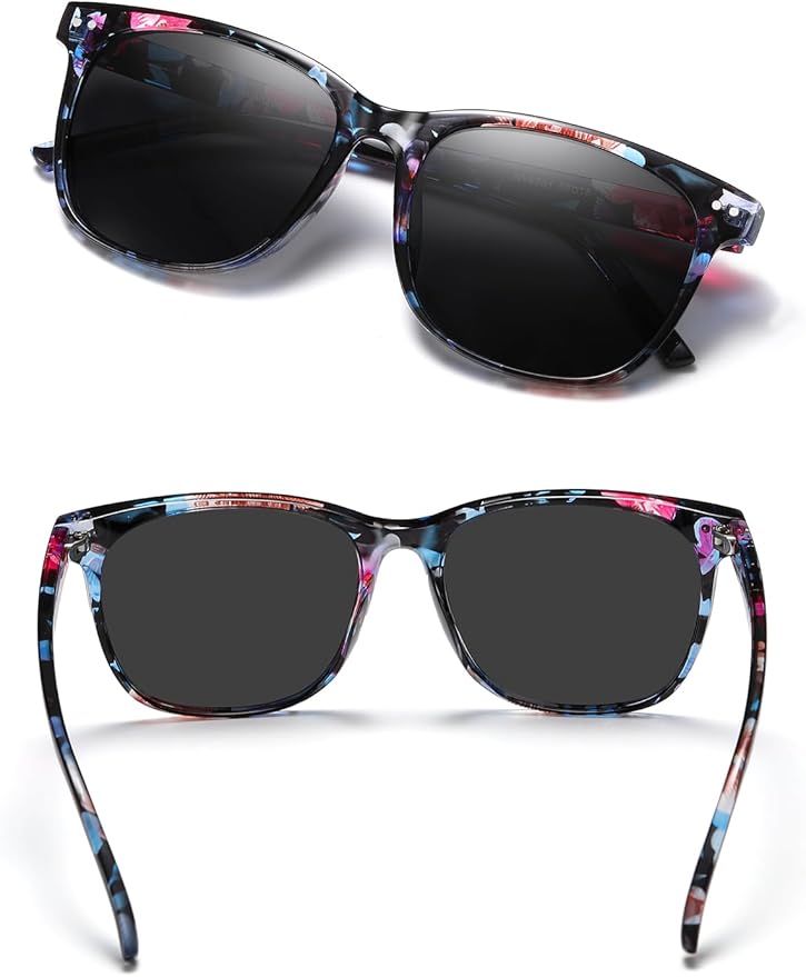 Wzerry Sunglasses for Women Polarized, Sun Glasses Vintage Style Trendy Round UV400 Protection Lens