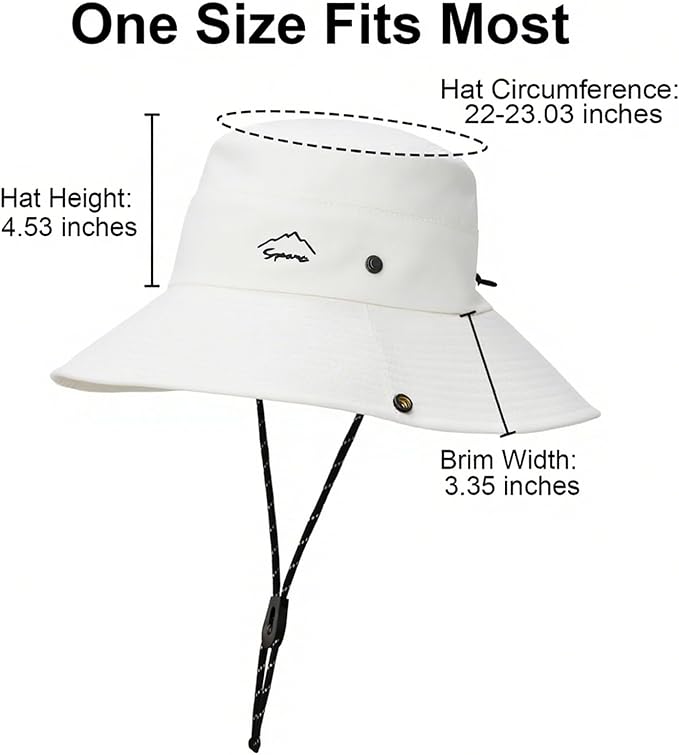 Sun Hats for Women Bucket Hat UV Protection Fishing Hat Wide Brim Safari Hats 2 in 1 Zip-Off Sun Visor Hats UPF 50+