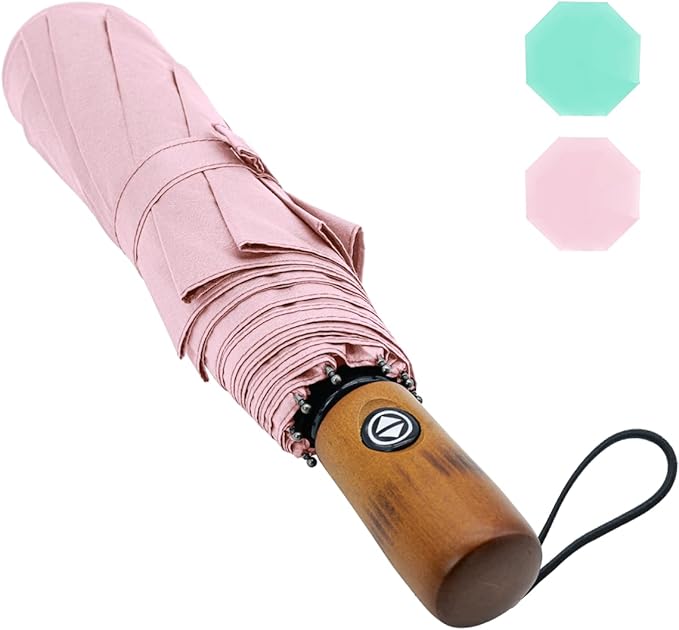 Automatic Umbrella Windproof Lightweight Strong Compact UV Protection Rain Travel Umbrellas Collapsible Backpack Umbrella Suit For Adult