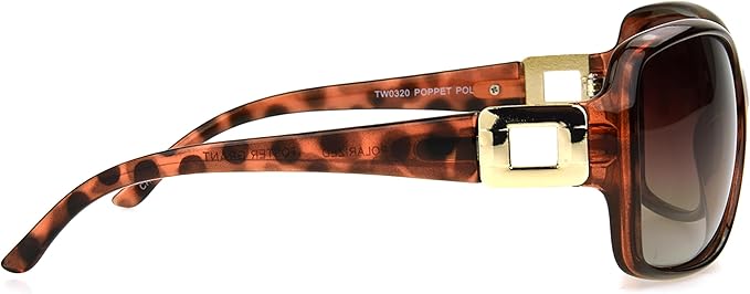 Foster Grant Polarized Sunglasses For Women, Brown Tortoise Shell Sunglasses