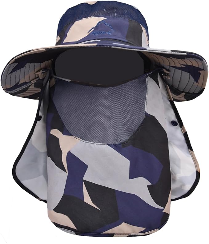 Sun Hats for Men Women Fishing Hat UPF 50+ Breathable Wide Brim Summer UV Protection Hat