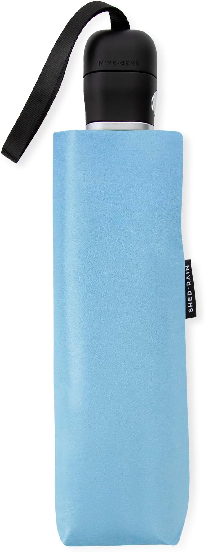 ShedRain Super-Slim Compact Travel Umbrella – Auto Open & Close Sun Protection Design, Lightweight Portable Wind-Resistant Model with UPF 50+ UV Block, 42" Arc & 10.5" Folded Size