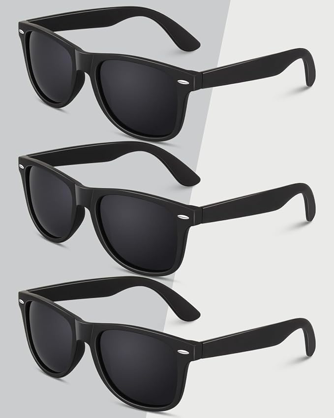 CGID Sunglasses Men Womens Polarized Lightweight Retro Black Shades UV400 Driving Fishing Golf