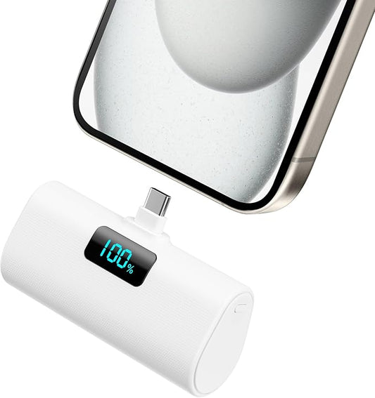 Mini Portable Charger for iPhone 17/16,Upgraded 5500mAh PD USB C Power Bank,Travel Essentials Pocket Phone Charger Battery Pack for iPhone 17/17 Pro Max/16/16 Pro/15 Series,Samsung Galaxy Android etc