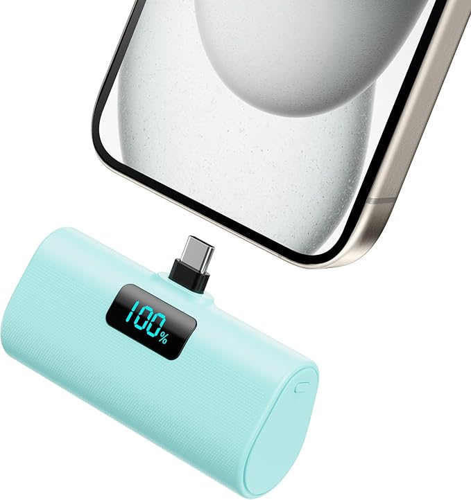 Mini Portable Charger for iPhone 17/16,Upgraded 5500mAh PD USB C Power Bank,Travel Essentials Pocket Phone Charger Battery Pack for iPhone 17/17 Pro Max/16/16 Pro/15 Series,Samsung Galaxy Android etc