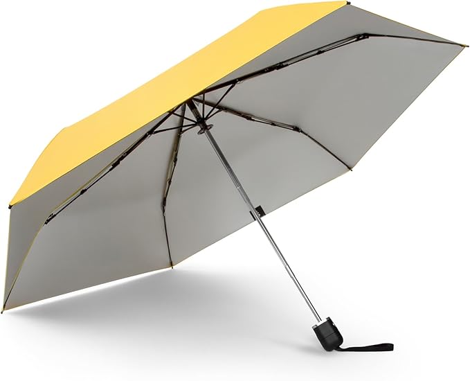 ShedRain Super-Slim Compact Travel Umbrella – Auto Open & Close Sun Protection Design, Lightweight Portable Wind-Resistant Model with UPF 50+ UV Block, 42" Arc & 10.5" Folded Size