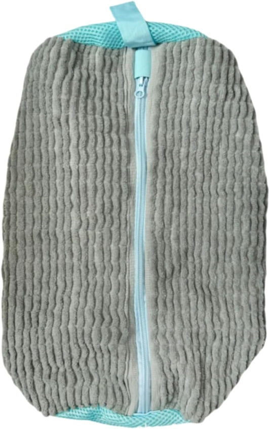 Shoe Wash Bags for Washing Machine (2 Pack), Reusable Laundry Bags for Sneakers, Footwear, Bike Shoes, 360° Deep Clean Shoe Washing Bag (Grey)