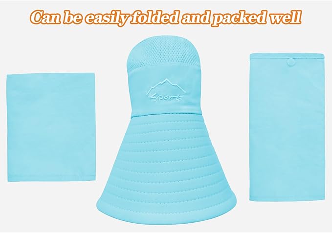 Sun Hats for Men Women Fishing Hat UPF 50+ Breathable Wide Brim Summer UV Protection Hat