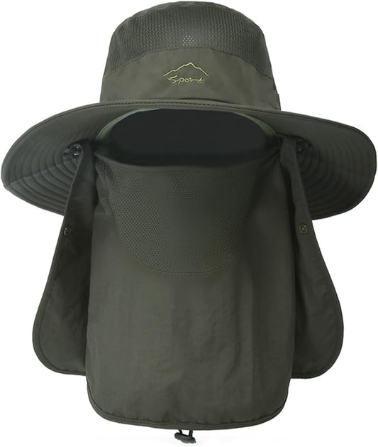 Sun Hats for Men Women Fishing Hat UPF 50+ Breathable Wide Brim Summer UV Protection Hat