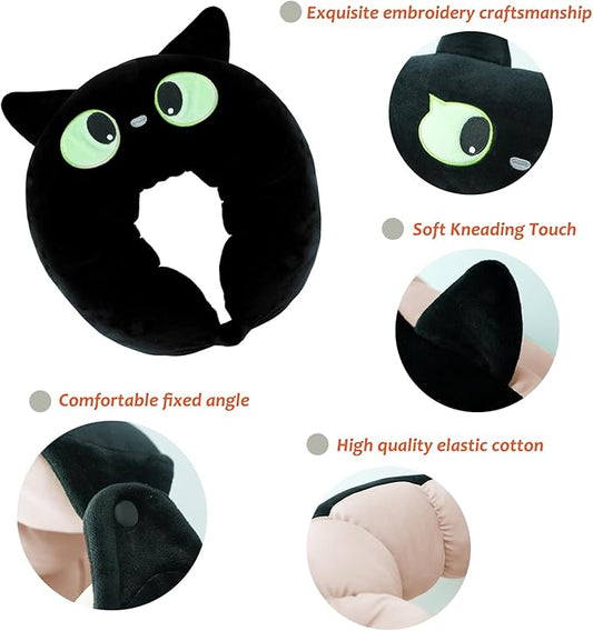 Travel Pillow for Kids & Adults Car Neck Pillow Memory Cotton U-Shaped Neck Pillow Soft Head Support Travel Accessories for Airplane Car Train Bus