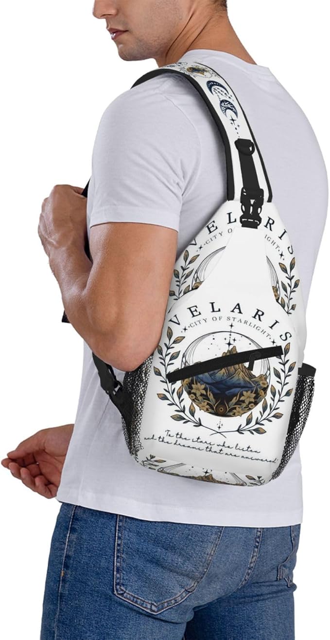 Velaris City Of Starlight Crossbody Bag Trendy Sling Bag Bakpack Casual Chest Bags Daypack For Hiking Walking Travel Running(3)