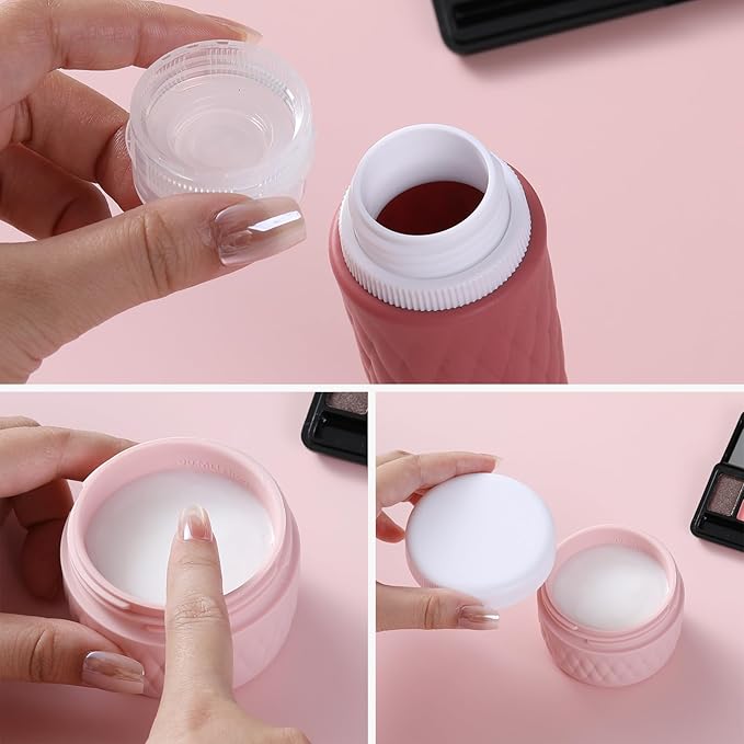 8 Pack Travel Bottles for Toiletries - 3 OZ / 90 ML, | Leak Proof Silicone Containers with Clear Bag, Travel Size Toiletries for Lotions, Creams, Foundation, Shampoo, body wash and More |