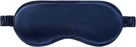 slip Pure Silk Sleep Mask - Navy | 100% Mulberry Silk, Ultra Soft & Comfortable, Blocks Light for Restful Sleep | Adjustable Strap for Perfect Fit, Gentle on Skin & Hair | Ideal Travel Accessory