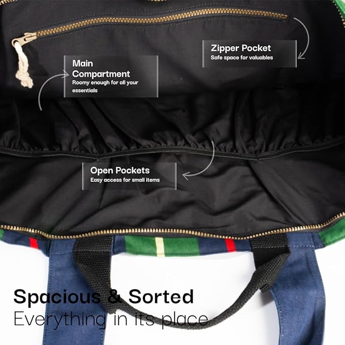 Salt Earth Large Beach Bag for Women, Extra Large Travel Tote With Pockets, Weekender Tote Bag For Women, Oversized Carry