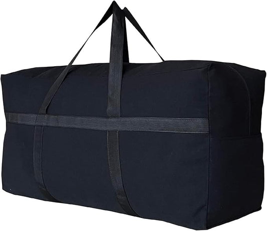 Extra Large Storage Duffle Bag for Travel, Black Oversized Giant Big Traveling Duffle Bag
