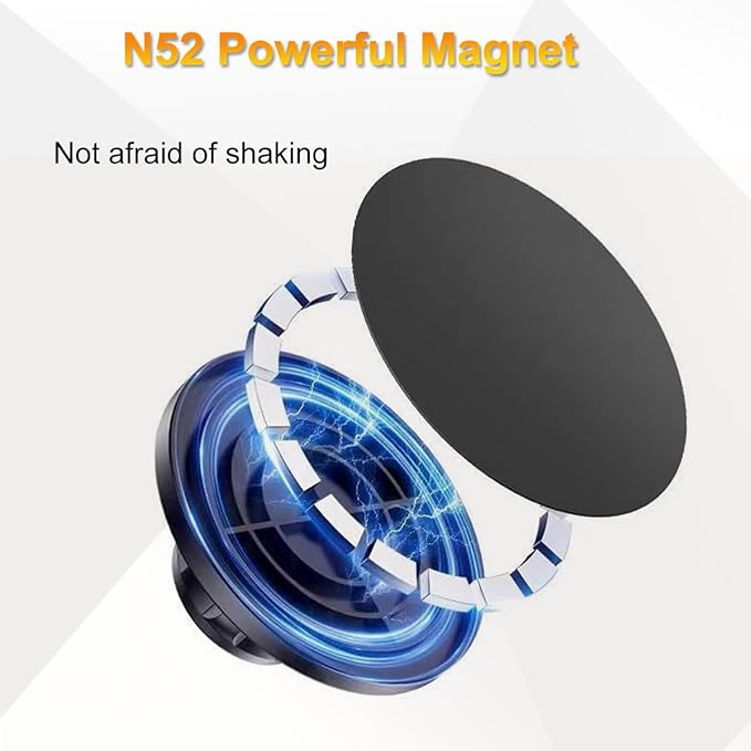 Mic Stand Phone Holder, for MagSafe Phone Holder with Clamp, Dual Ball Head 360° Swivel Magnetic Microphone Stand Phone Mount Clip for iPhone 16 15 14 MAX Pro Samsung Galaxy and Any Smartphones