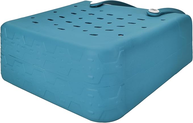 2-Piece Tote Bag Set, Waterproof Rubber Beach Bag with Summer Pattern, Medium & Large Handbag for Pool, Beach, Boat