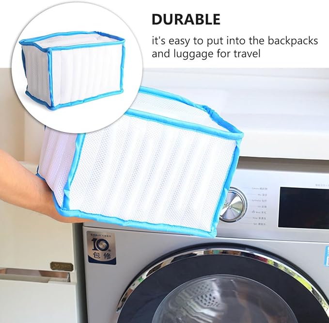 Mesh Shoes Wash Bag Thickened Sandwich Mesh Laundry Bag for Washing Machine with Anti-Deformation Design